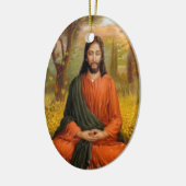 Jesus Christus-Meditation Keramik Ornament (Links)