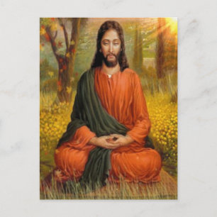 Jesus Christus Meditation Postkarte
