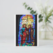 Jesus Christus, mein Hirte, ein buntes Glasfenster Postkarte (Stehend Vorderseite)