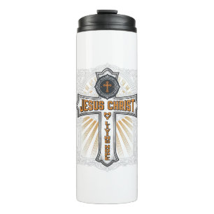 Jesus Christus meine lebendige Hoffnung Vintage Kr Thermosbecher