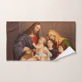 Jesus Christus mit den Kindern Badhandtuch Set (Handtuch)