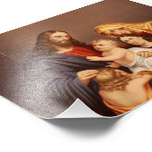 Jesus Christus mit den Kindern Fotodruck (Ecke)