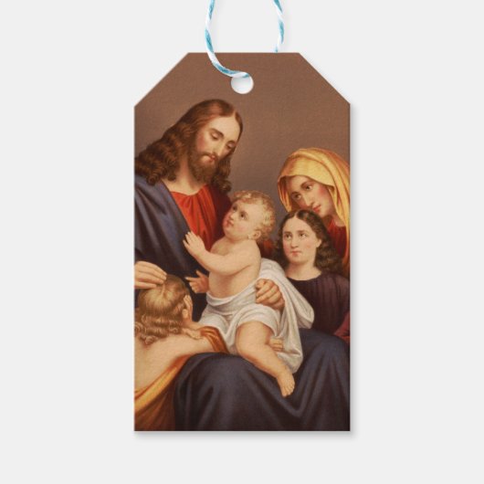 Jesus Christus mit den Kindern Geschenkanhänger (Vorderseite)
