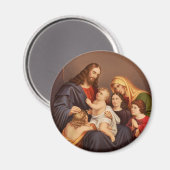 Jesus Christus mit den Kindern Magnet (Vorderseite/Rückseite)