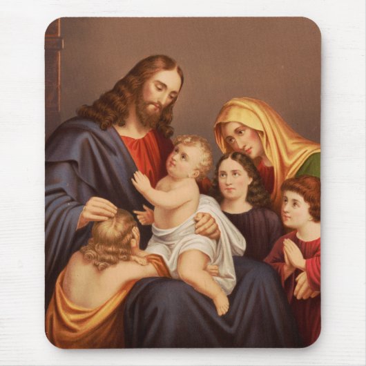 Jesus Christus mit den Kindern Mousepad (Vorne)