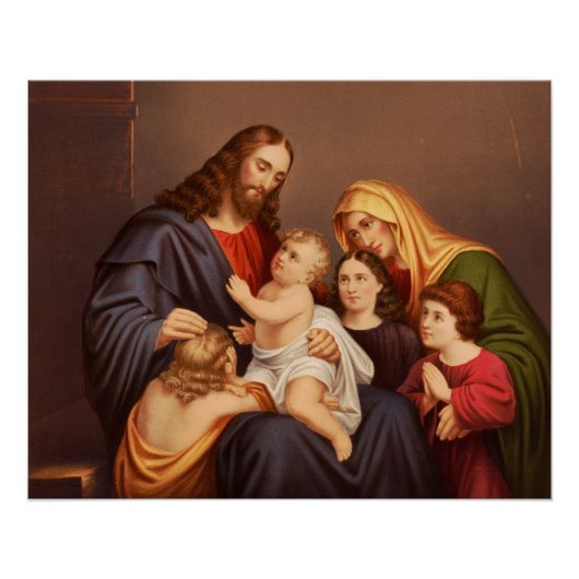 Jesus Christus mit den Kindern Poster (Vorderseite)