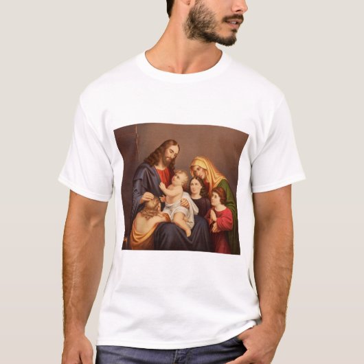 Jesus Christus mit den Kindern T-Shirt (Vorderseite)