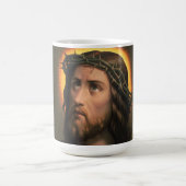 Jesus Christus mit der Krone von Thorns Kaffeetasse (Mittel)