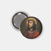 Jesus Christus mit der Krone von Thorns Magnet (Vorderseite/Rückseite)