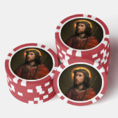 Jesus Christus mit der Krone von Thorns Pokerchips (Stapel)