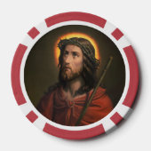 Jesus Christus mit der Krone von Thorns Pokerchips (Rückseite)