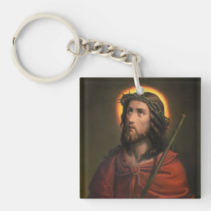 Jesus Christus mit der Krone von Thorns Schlüsselanhänger