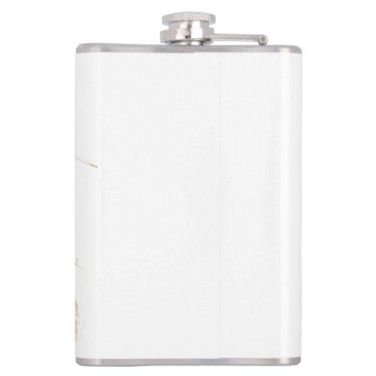 Jesus Christus mit Dornenkrone Flachmann (Rückseite)