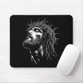 Jesus Christus mit Dornenkrone Jesus Grafik  Mousepad (Mit Mouse)