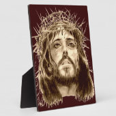 Jesus Christus mit einer Krone von Thorns Fotoplatte (Seite)