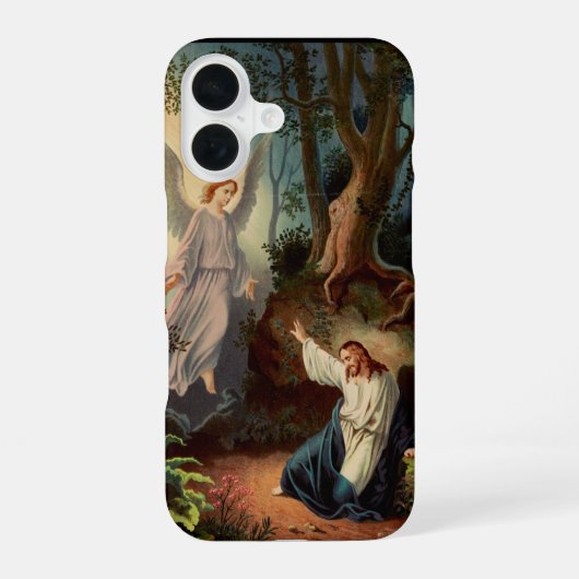 Jesus Christus mit Engel iPhone 16 Hülle (Rückseite)