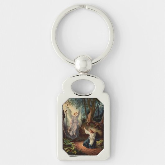 Jesus Christus mit Engel Schlüsselanhänger (Vorderseite)