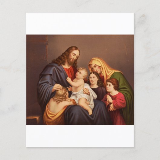 Jesus Christus mit Kindern Premium Fine Art (Vorderseite)