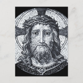 Jesus Christus, Mosaik, Heilige Kirche / Mitgefühl Postkarte
