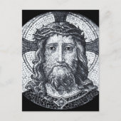Jesus Christus, Mosaik, Heilige Kirche / Mitgefühl Postkarte (Vorderseite)