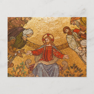Jesus-Christus-Mosaik Postkarte