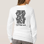 Jesus Christus nach der Bibel Faith Womens TShirt (Rückseite)