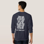 Jesus Christus nach der Bibel Verse Glaube Christl Sweatshirt (Schwarz voll)
