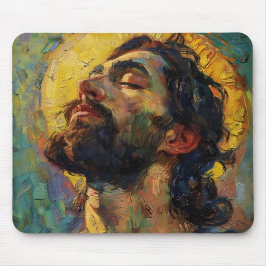 Jesus Christus Neo-Impressionismus Mousepad (Vorne)