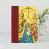 Jesus Christus nimmt Taufe Russische Ikone Karte (Stehend Vorderseite)
