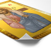 Jesus-Christus-Orthodoxe-Ikone Poster (Ecke)