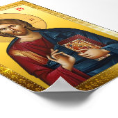 Jesus-Christus-Orthodoxe-Ikone Poster (Ecke)
