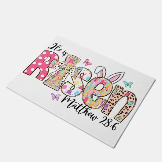 Jesus Christus Ostern Jesus Christlichen Männer, F Fußmatte (Schrägansicht)