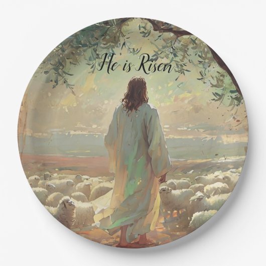 Jesus Christus Ostern Katholisch religiös Pappteller (Vorderseite)