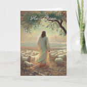 Jesus Christus Ostern Religiös Christlich Karte (Vorderseite)