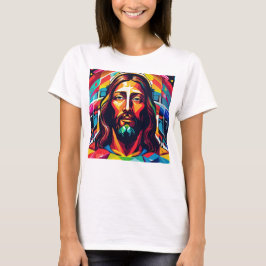 Jesus Christus Ostern Weihnachten Abstrakt T-Shirt