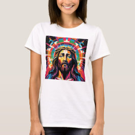 Jesus Christus Ostern Weihnachten Abstrakt T-Shirt