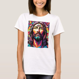 Jesus Christus Ostern Weihnachten Abstrakt T-Shirt