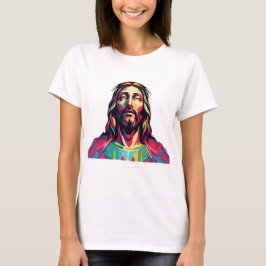 Jesus Christus Ostern Weihnachten Abstrakt T-Shirt