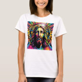 Jesus Christus Ostern Weihnachten Abstrakt T-Shirt (Vorderseite)