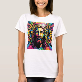 Jesus Christus Ostern Weihnachten Abstrakt T-Shirt