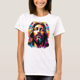 Jesus Christus Ostern Weihnachten Abstrakt T-Shirt