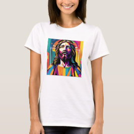 Jesus Christus Ostern Weihnachten Abstrakt T-Shirt
