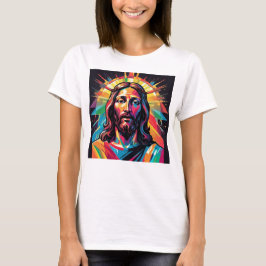Jesus Christus Ostern Weihnachten Abstrakt T-Shirt