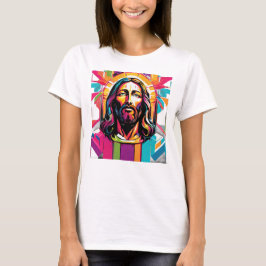 Jesus Christus Ostern Weihnachten Abstrakt T-Shirt