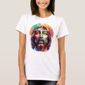 Jesus Christus Ostern Weihnachten Abstrakt T-Shirt (Vorderseite)