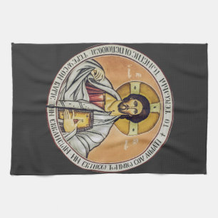 Jesus Christus Pantokrator Byzantinische Ikonen Ku Geschirrtuch