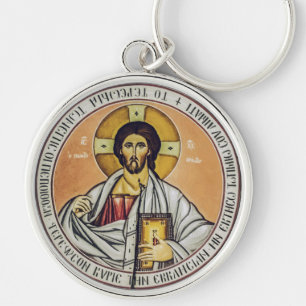 Jesus Christus Pantokrator Byzantinische Ikonen Ku Schlüsselanhänger