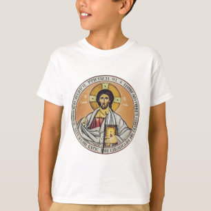 Jesus Christus Pantokrator Byzantinische Ikonen Ku T-Shirt