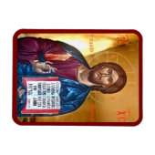 Jesus Christus Pantokrator-Ikone Magnet (Horizontal)