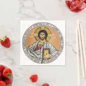 Jesus Christus Pantokrator Kuppel der Kirche Serviette (Beispiel)